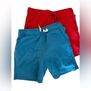 Pair of Cat & Jack Red & Blue Kids Cotton Shorts